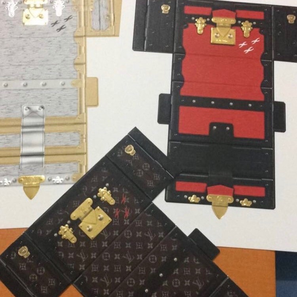 LOUIS VUITTON Mini Petite Malle Trunks RARE - Picture 14 of 16